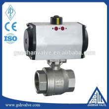 pneumatic threaded 2pc ball valve